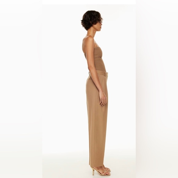 Babaton The Revue Pant Seville color Wool 95% Wide-Leg Mid-Rise , size 12 - Picture 12 of 12